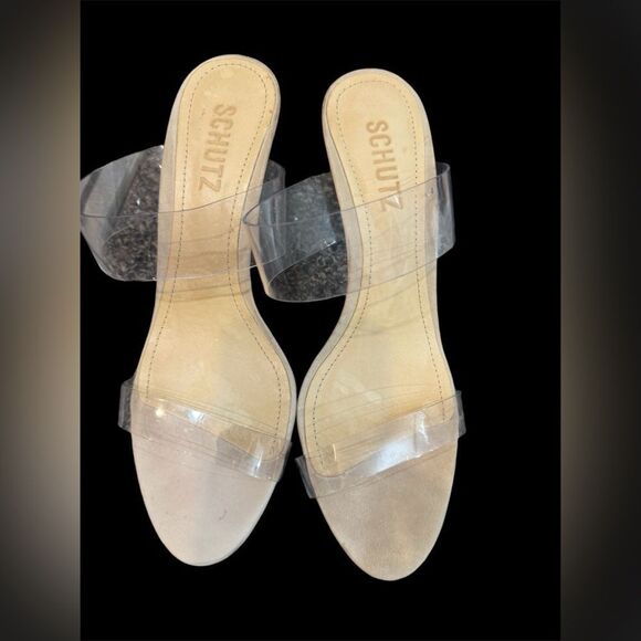 Schutz ARIELLA SANDAL Heels in Oyster Size 7 - Picture 7 of 9